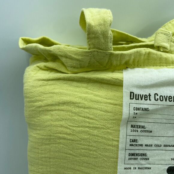 Urban Outfitters UO Home Duvet Cover 96"x104" King Mint Green 100% Cotton NWOT - Picture 5 of 11